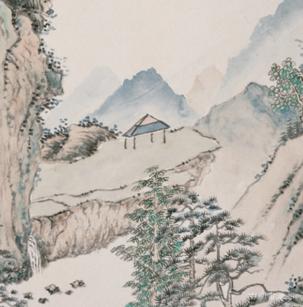 清逸静雅 徐世昌《春山图》
